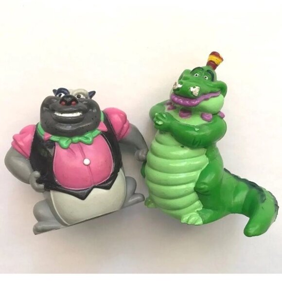 1989 All Dogs Go to Heaven Pvc Plastic Toys Carface Carruthers King Gator - Picture 1 of 5